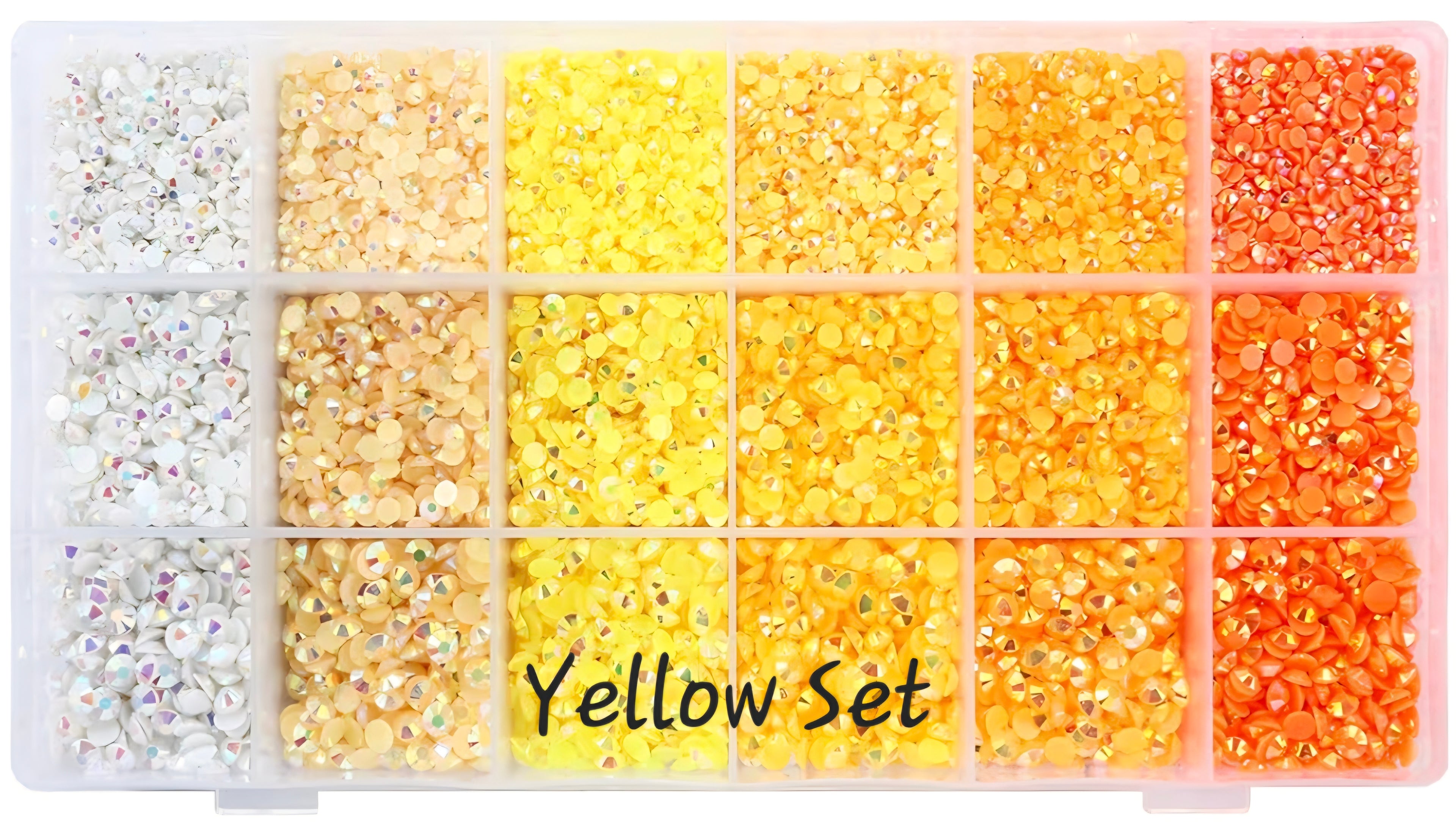 22000 Mixed Size Multi Colored Rhinestones 3mm, 4mm, 5mm.