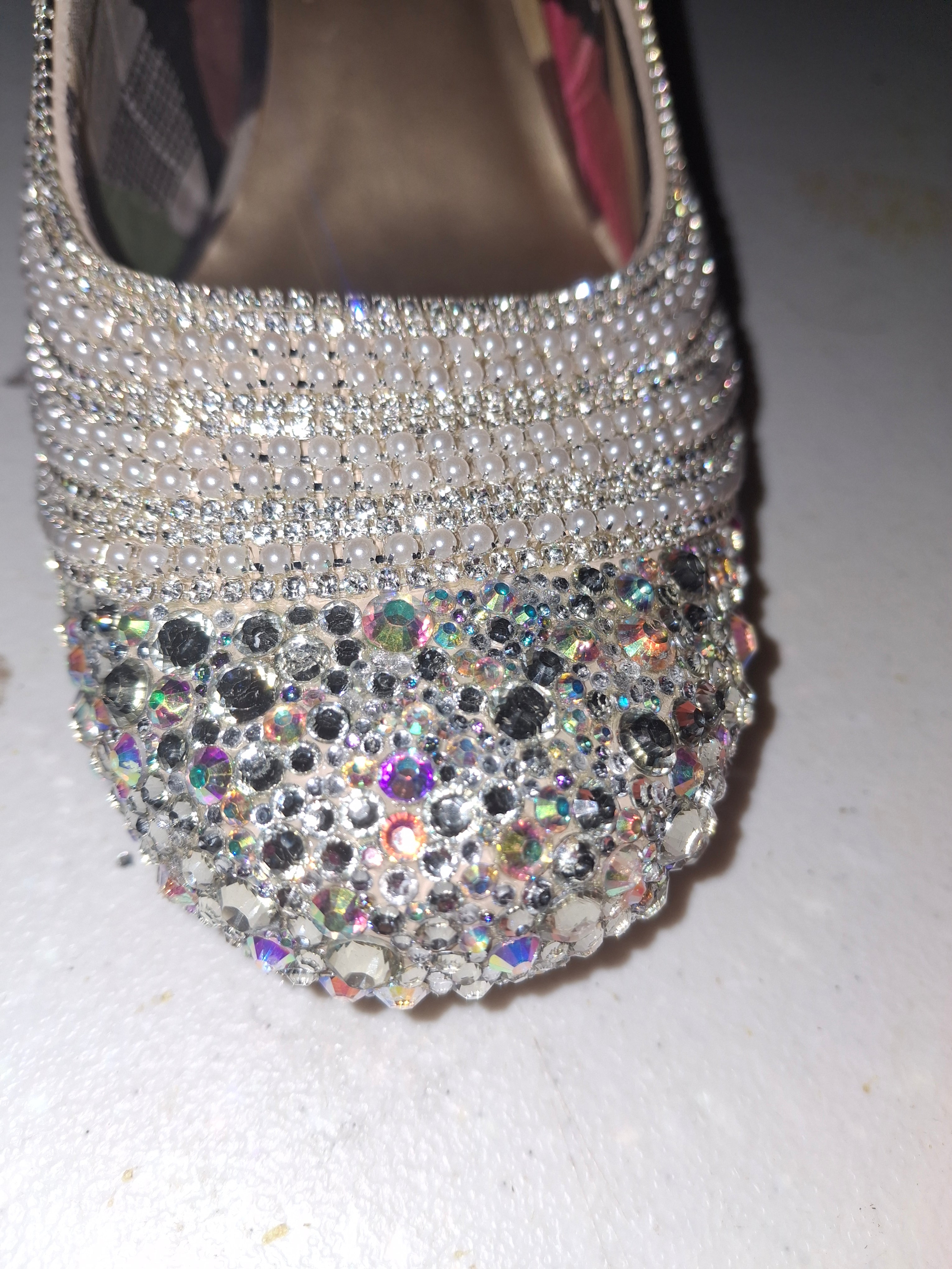 Custom Bling Heels Hand-Bedazzled Rhinestone Party Heels
