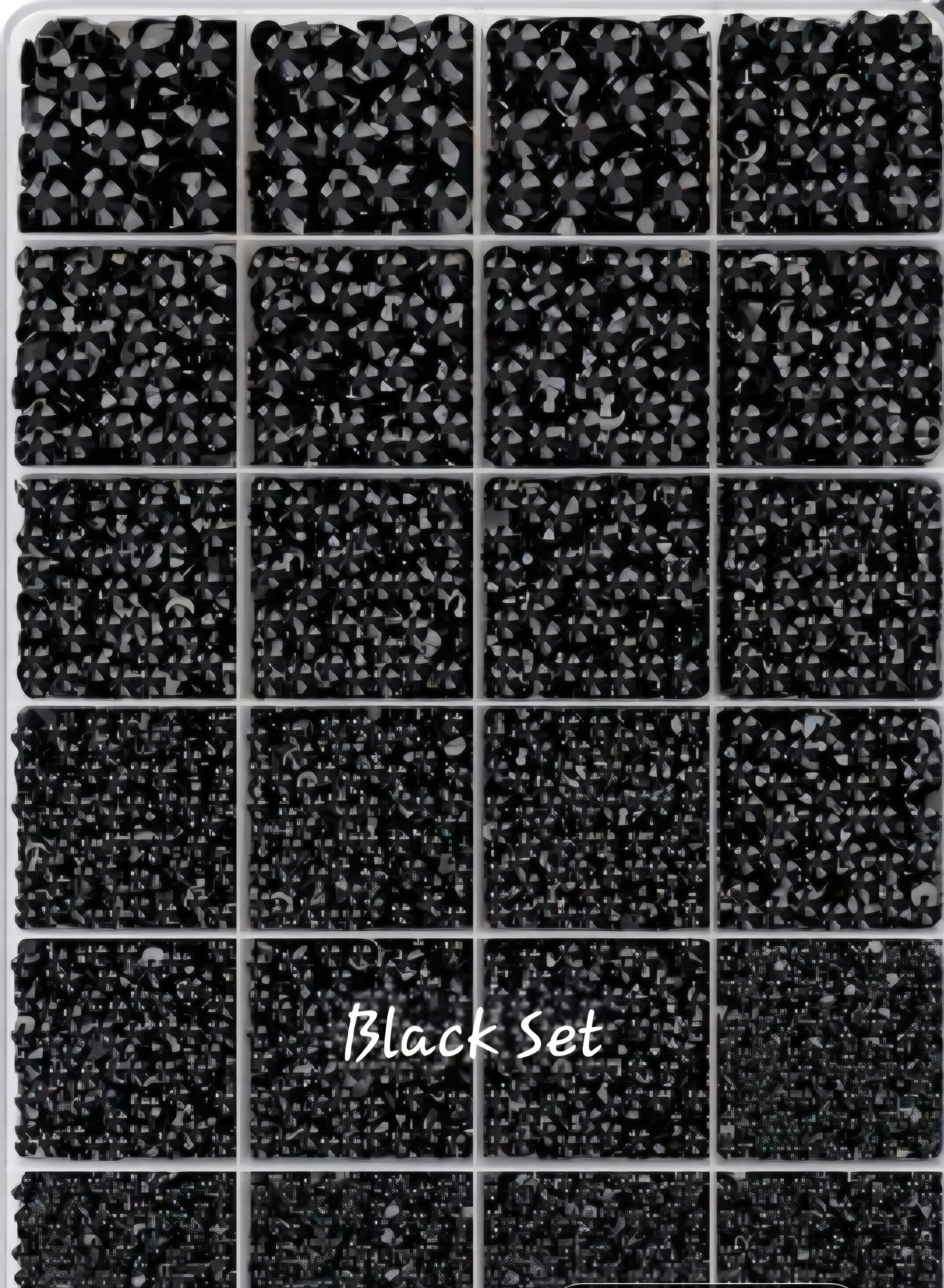 22000 Mixed Size Multi Colored Rhinestones 3mm, 4mm, 5mm.