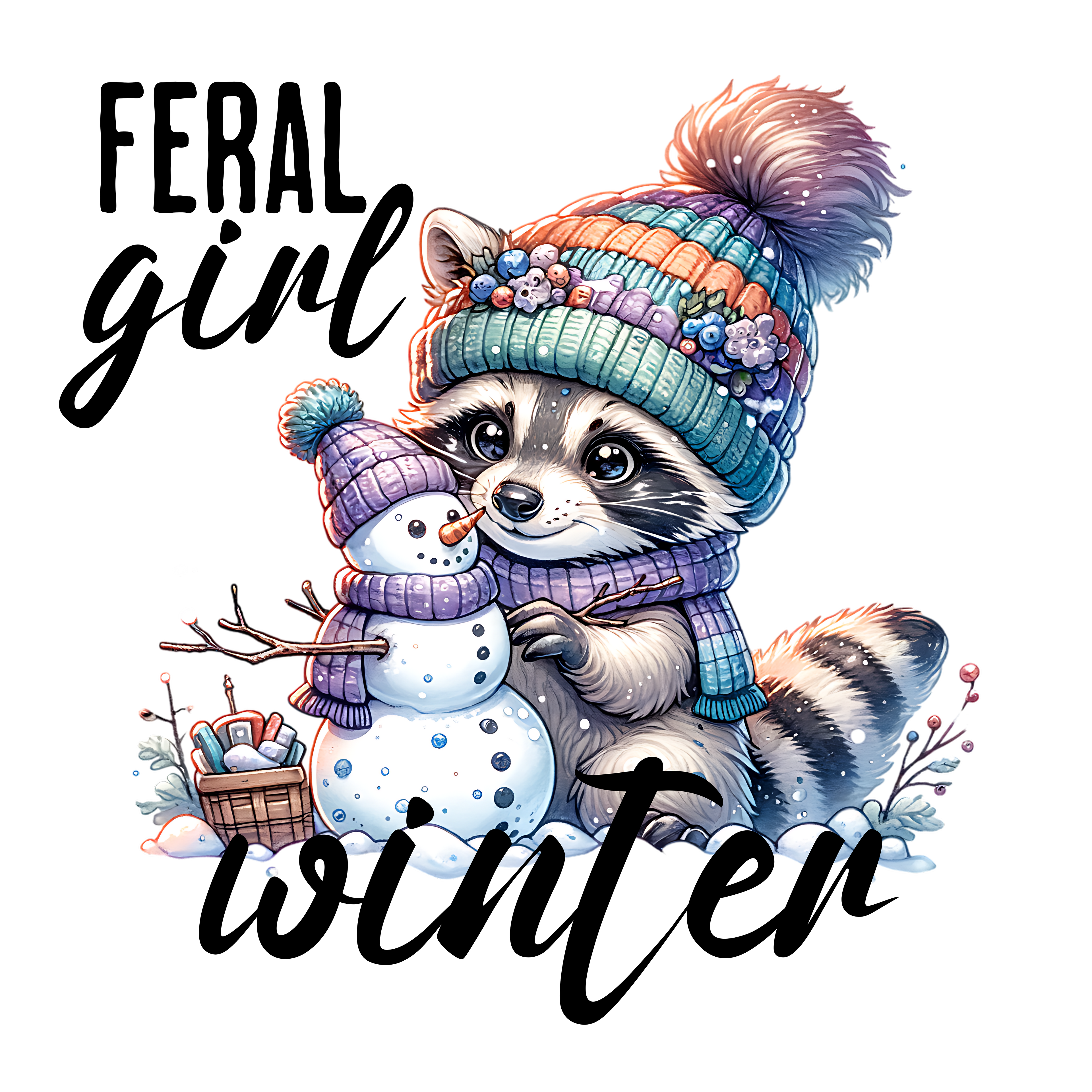 Custom Winter Vibes T-Shirt | Made-to-Order DTF Printed Cozy Winter Apparel