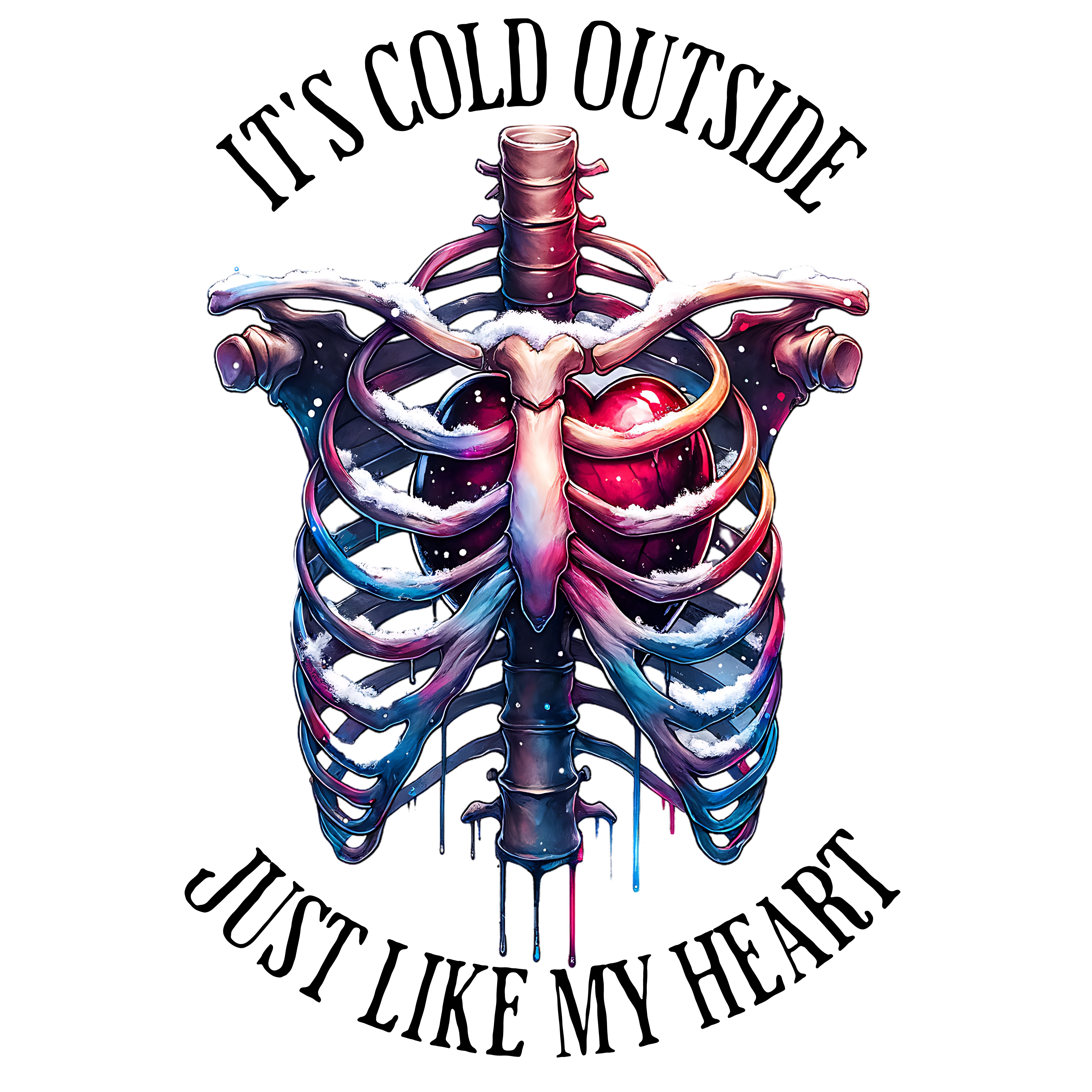 Custom Winter Vibes T-Shirt | Made-to-Order DTF Printed Cozy Winter Apparel