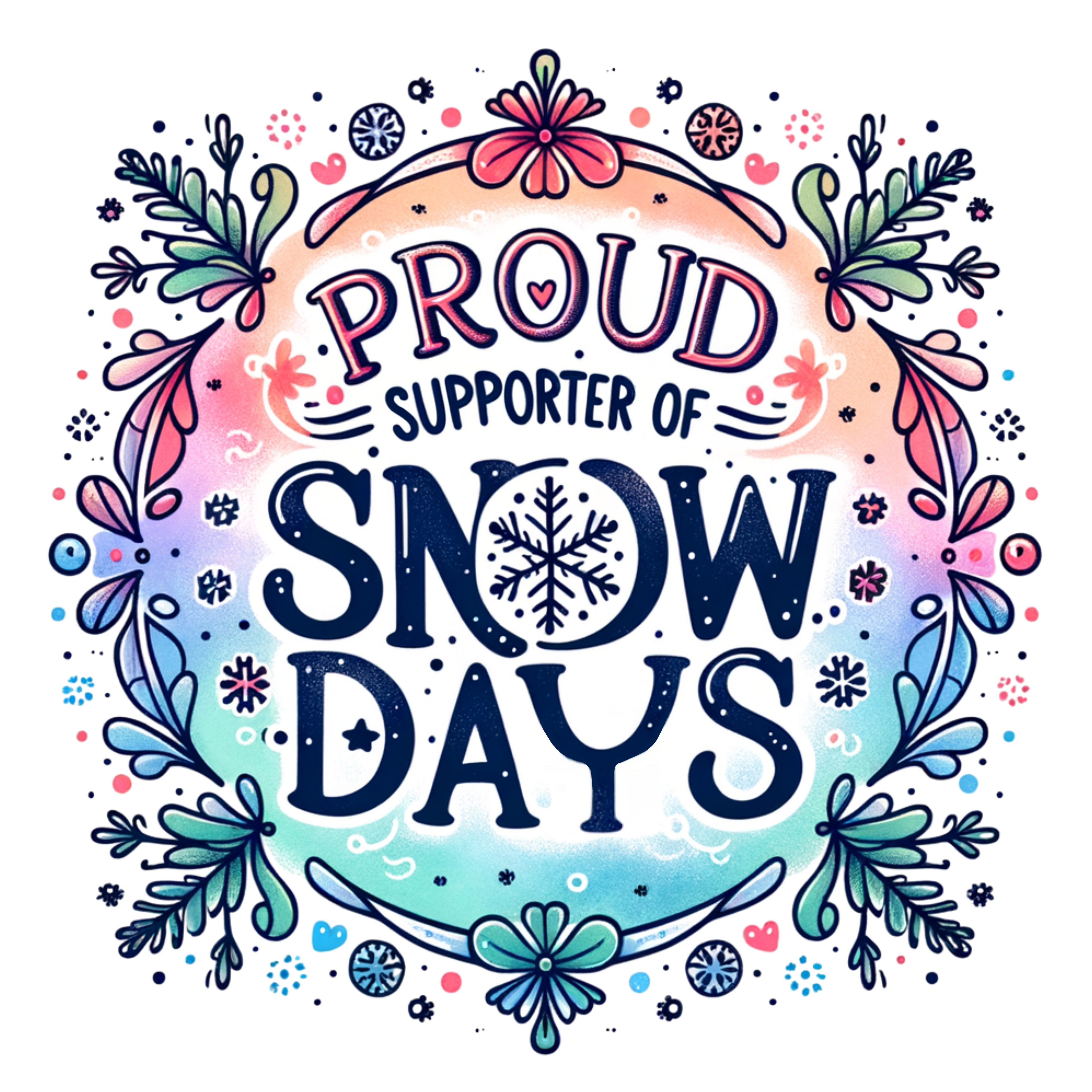 Custom Winter Vibes T-Shirt | Made-to-Order DTF Printed Cozy Winter Apparel