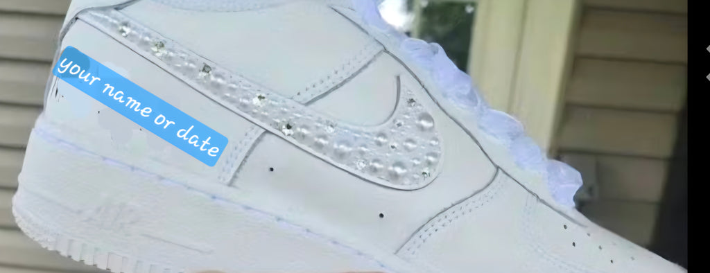 Custom Bling Air Force 1s
