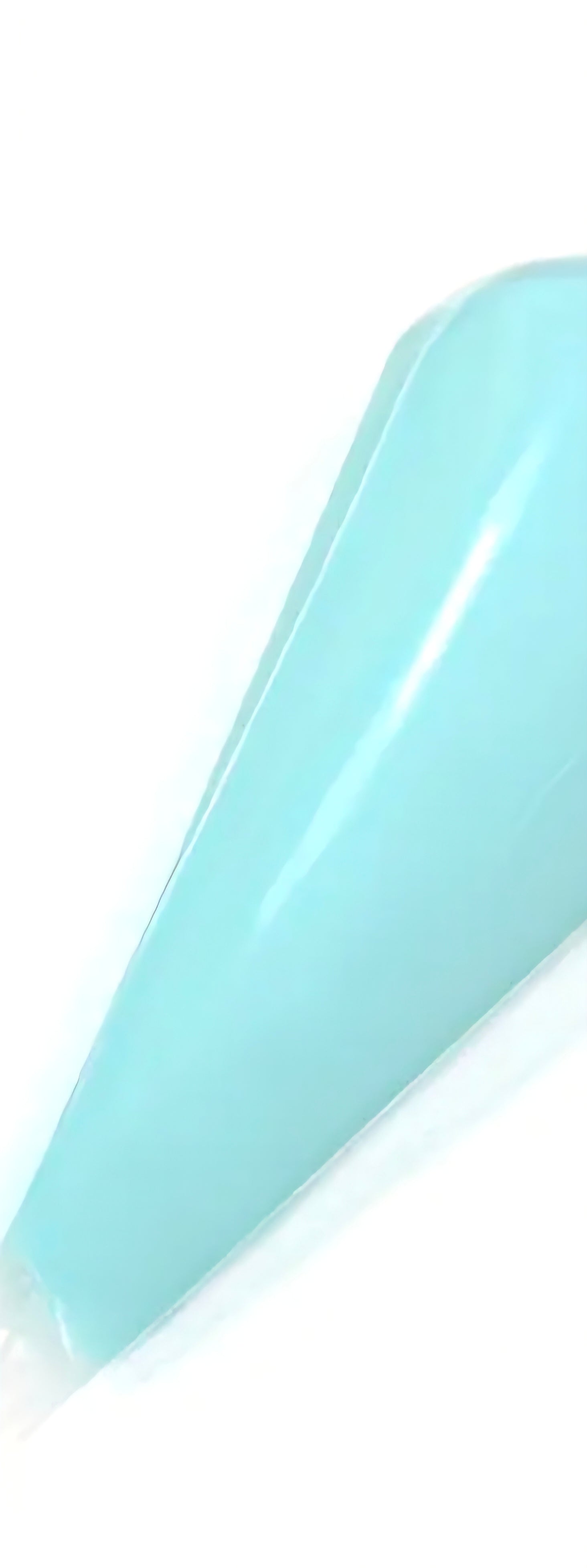 Light Blue decoden cream glue on a white background. 