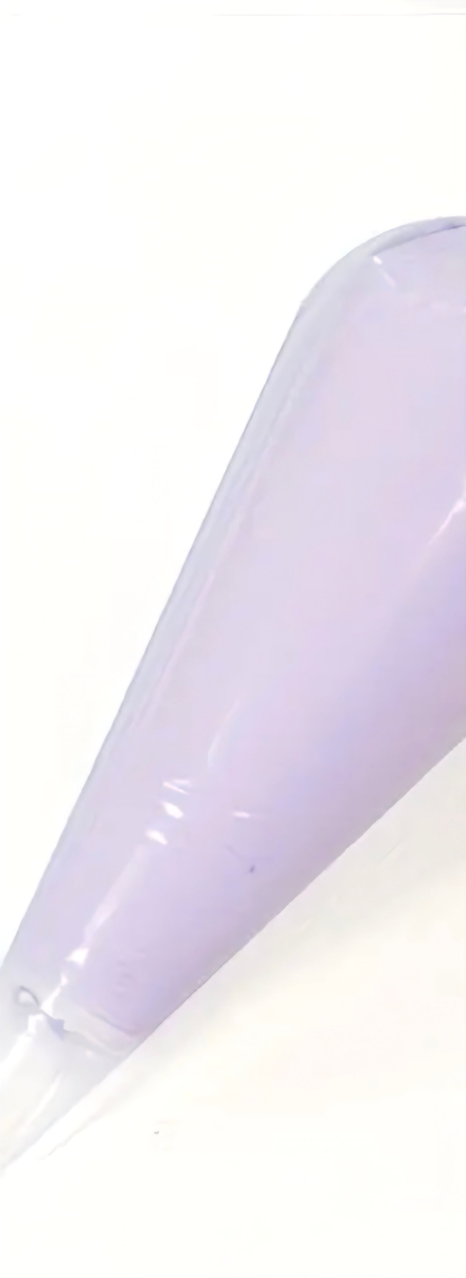 Light purple decoden cream glue tube on a white background. 