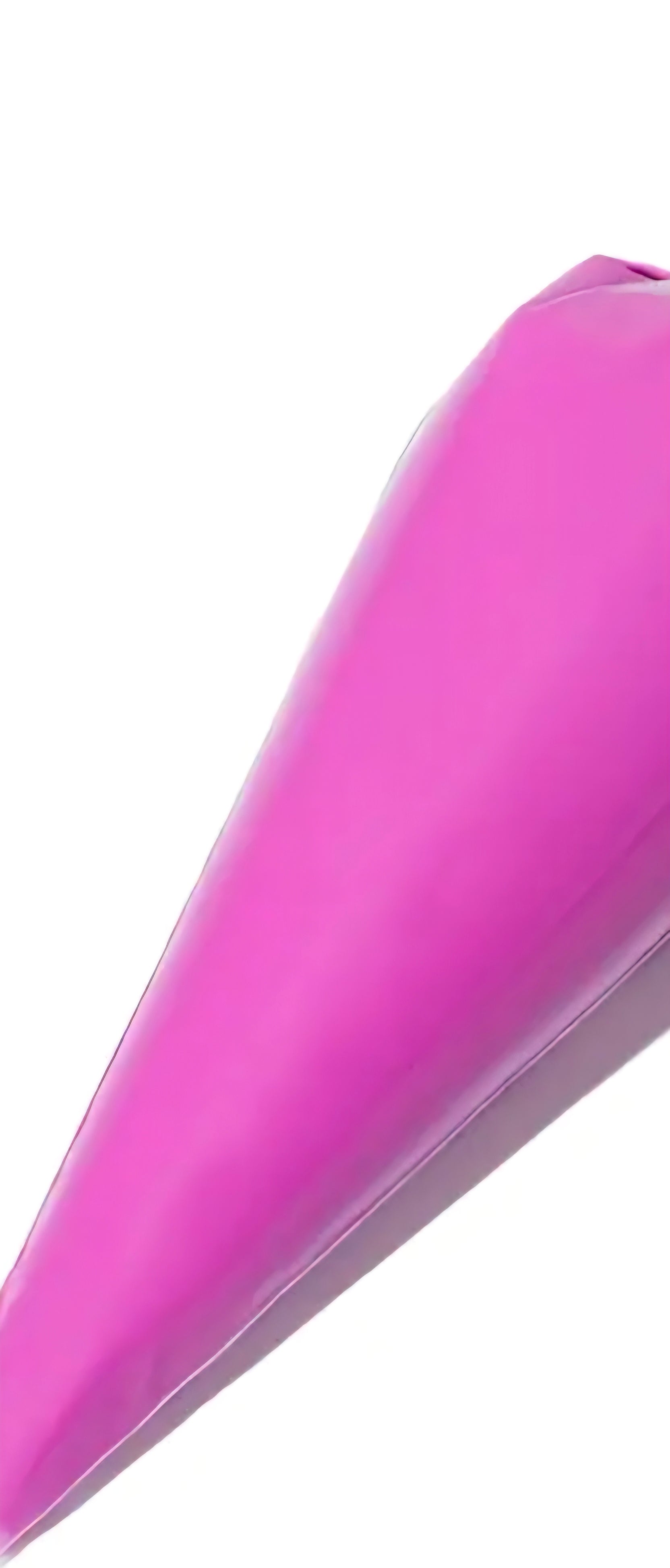 Raspberry cream glue on  white background