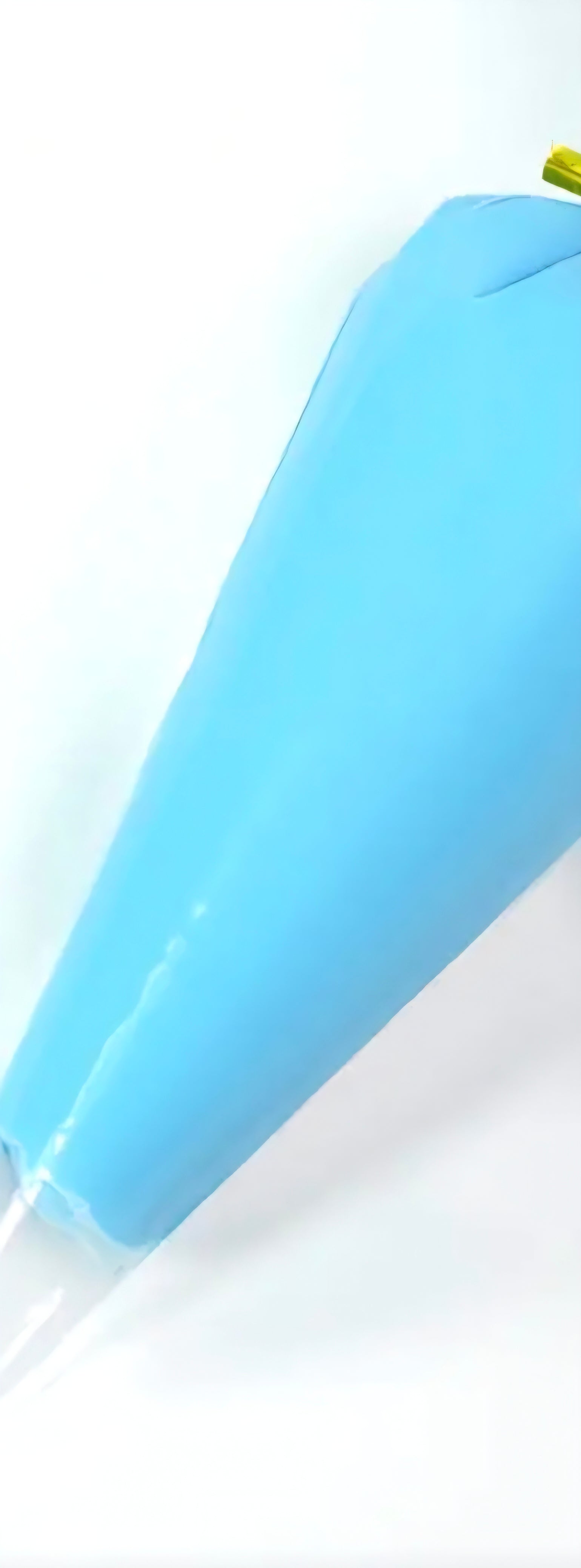 Blue decoden cream glue tube on white background. 