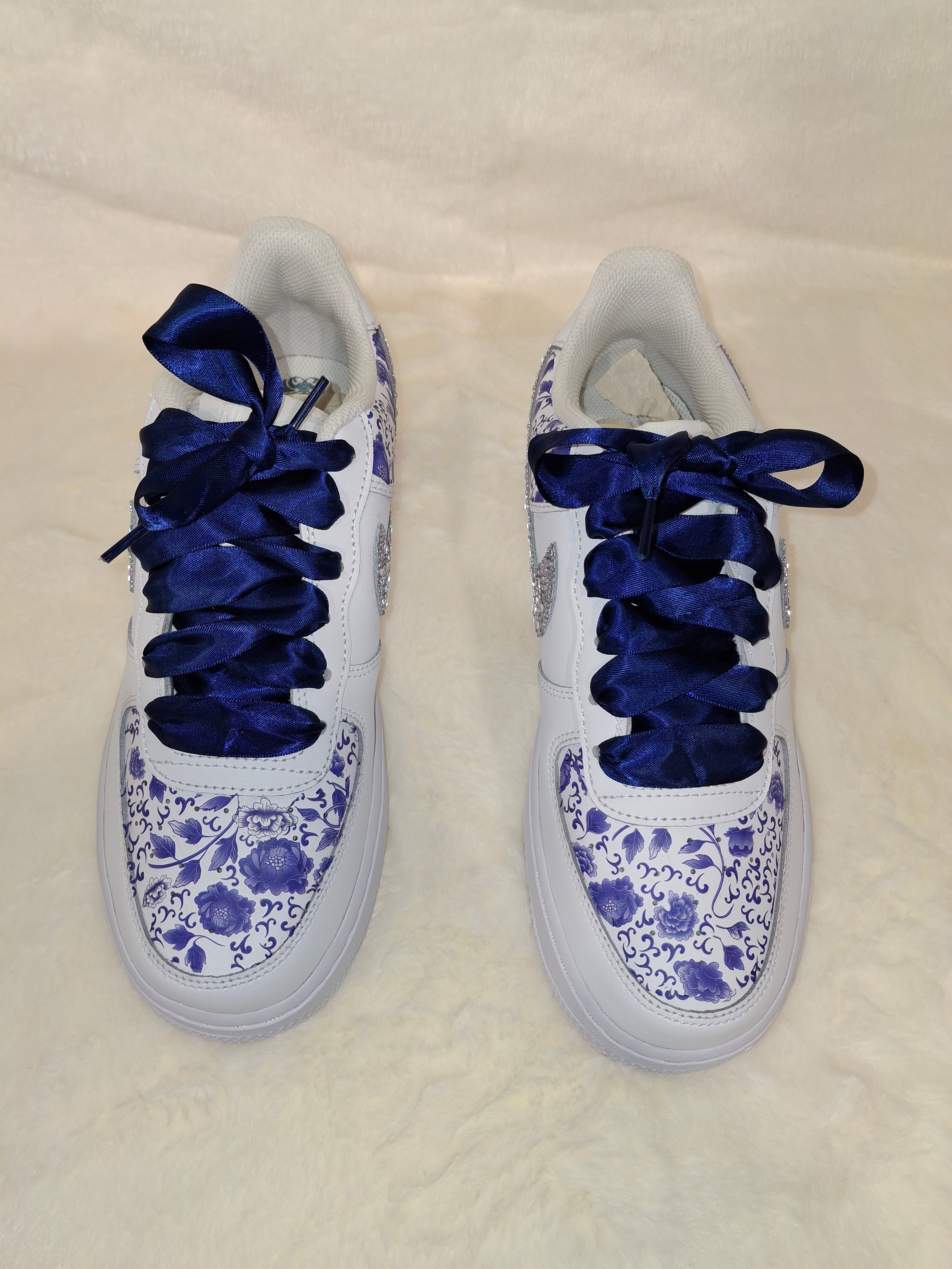 Custom Air Force One | Women's Paint and Bling