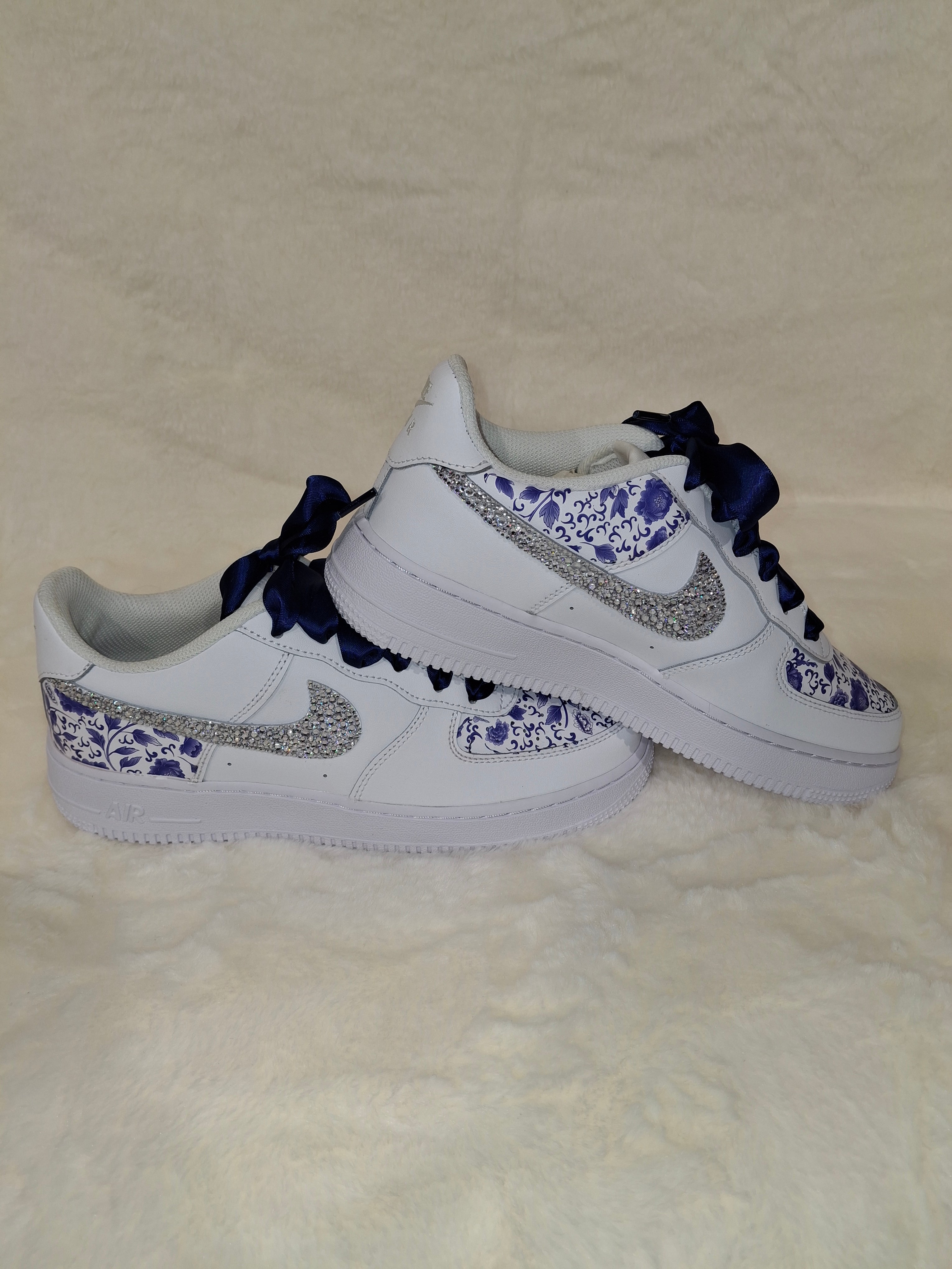 Custom Air Force One | Women's Paint and Bling
