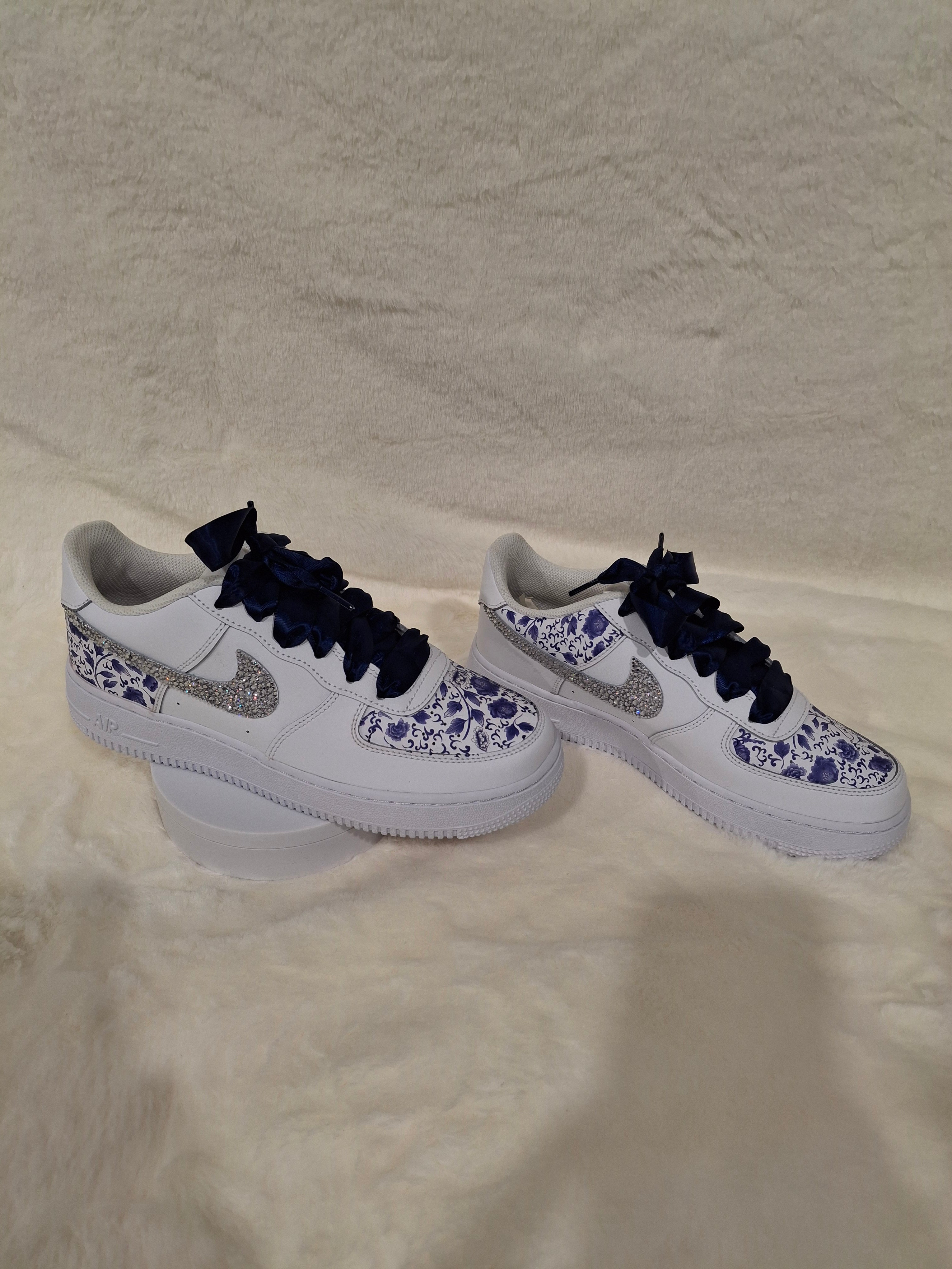Custom Air Force One | Women's Paint and Bling