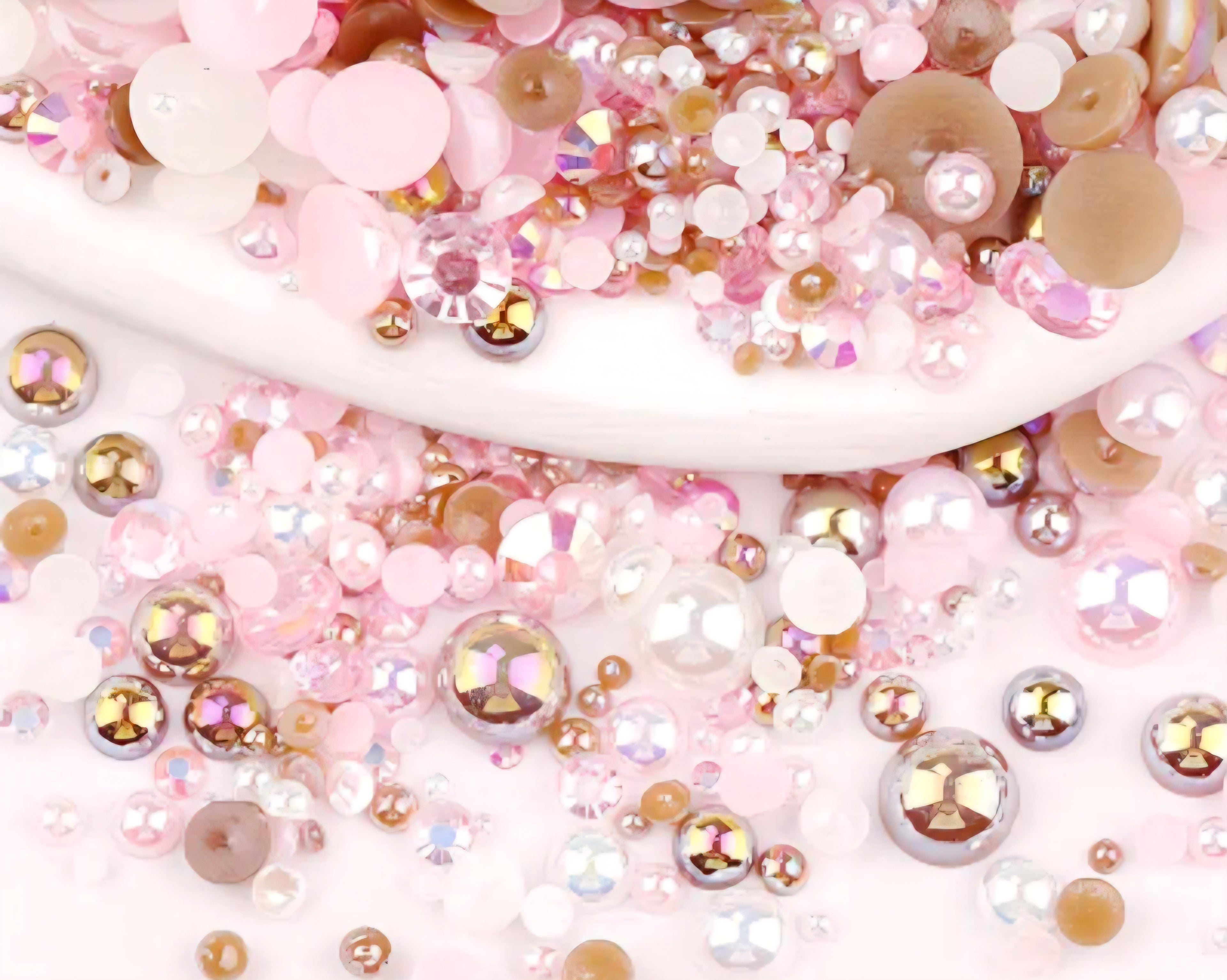 Flatback Pearls for Crafts Mixed Colors and Sizes