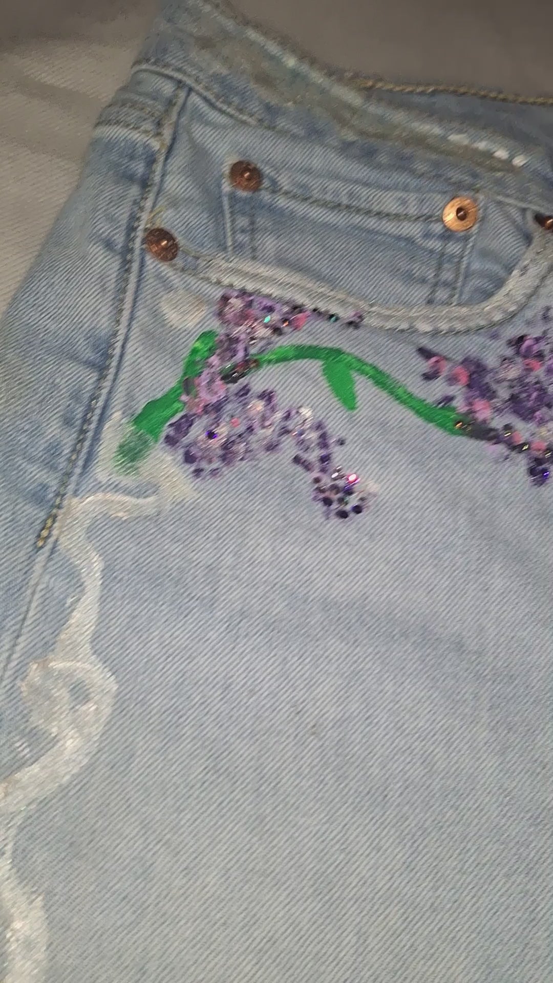 Handpainted Custom Jeans