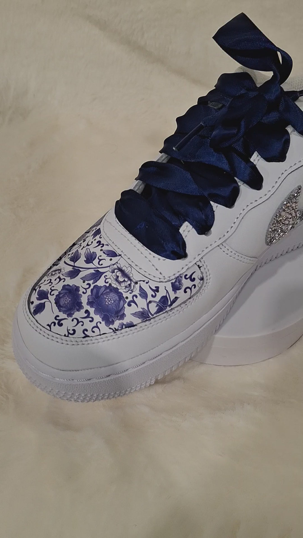 Custom Air Force One | Women's Paint and Bling