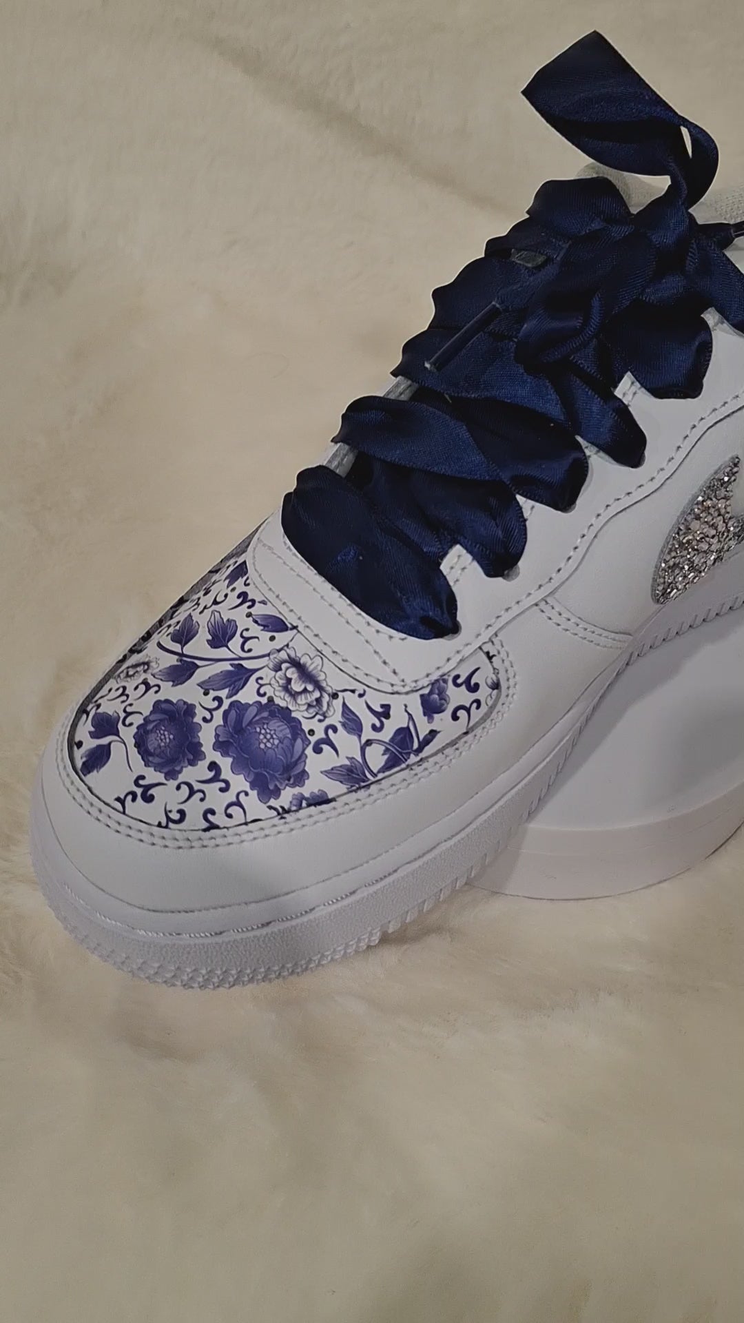 Custom Air Force One | Women's Paint and Bling