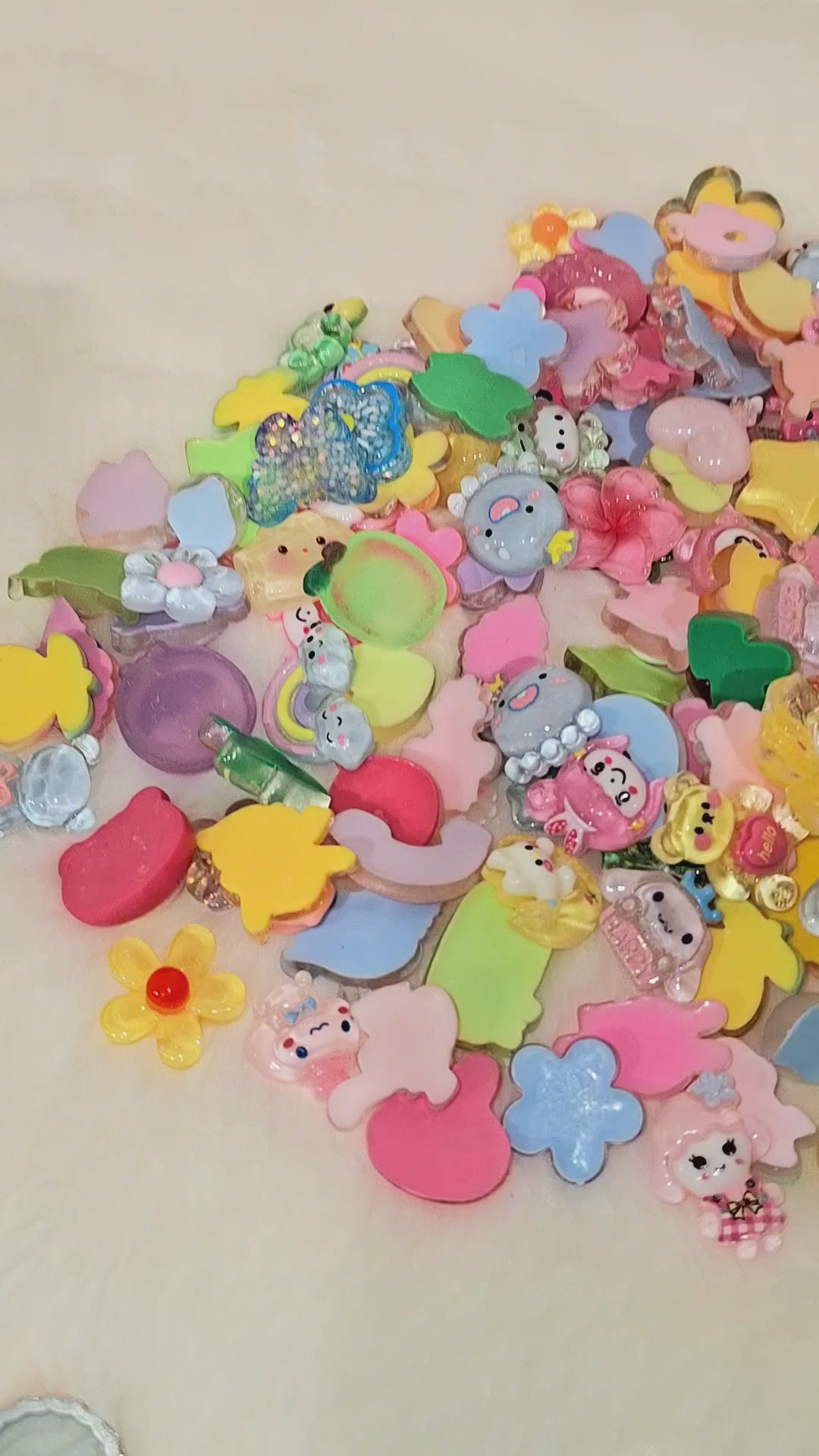 kawaii inspired junk case charms for DIY crafts