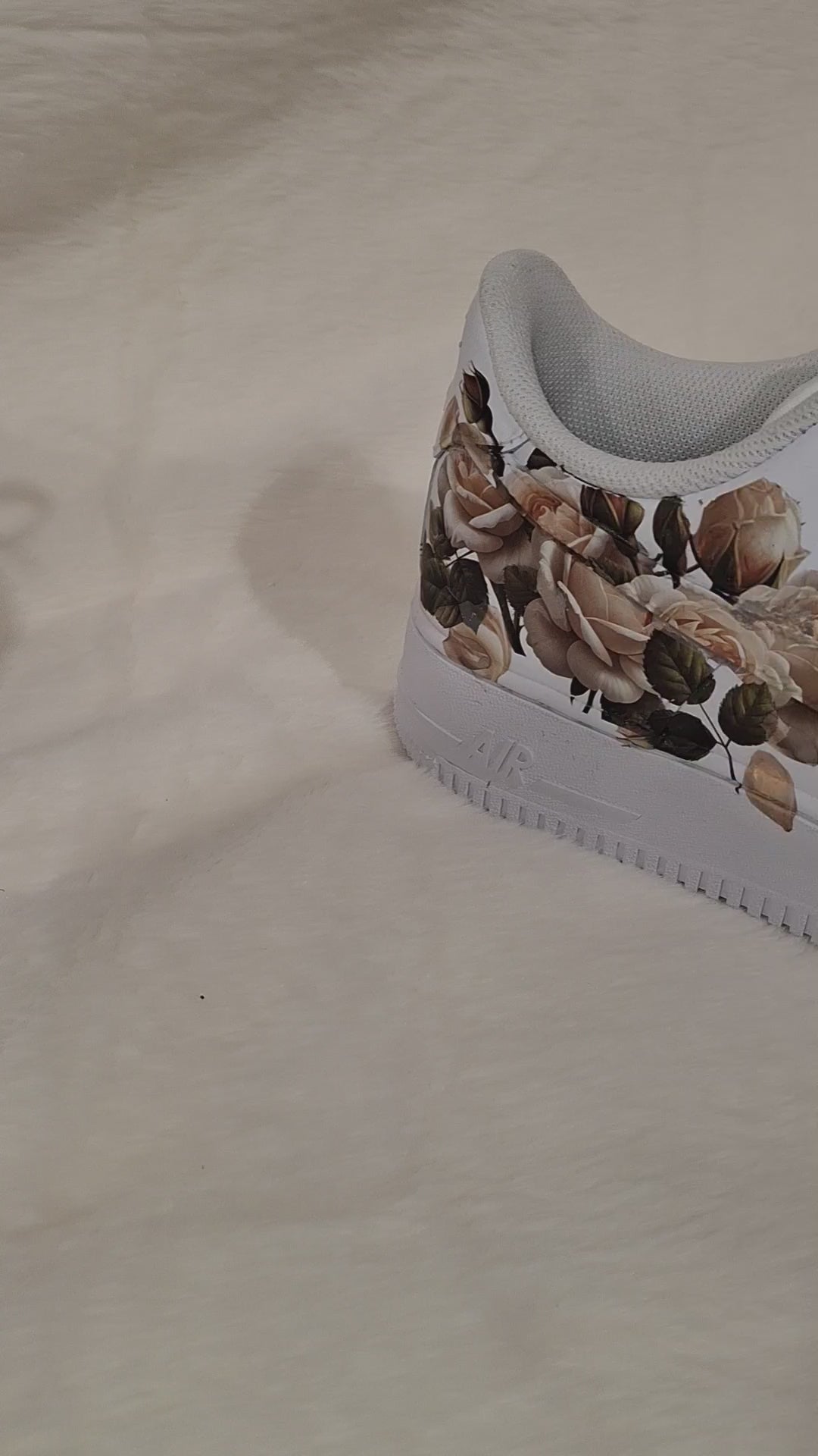 Custom Nike Air Force One sneaker for men and women with floral design