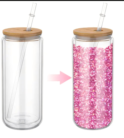 16oz Acrylic Complete Snow Globe Bundle Kit. DIY