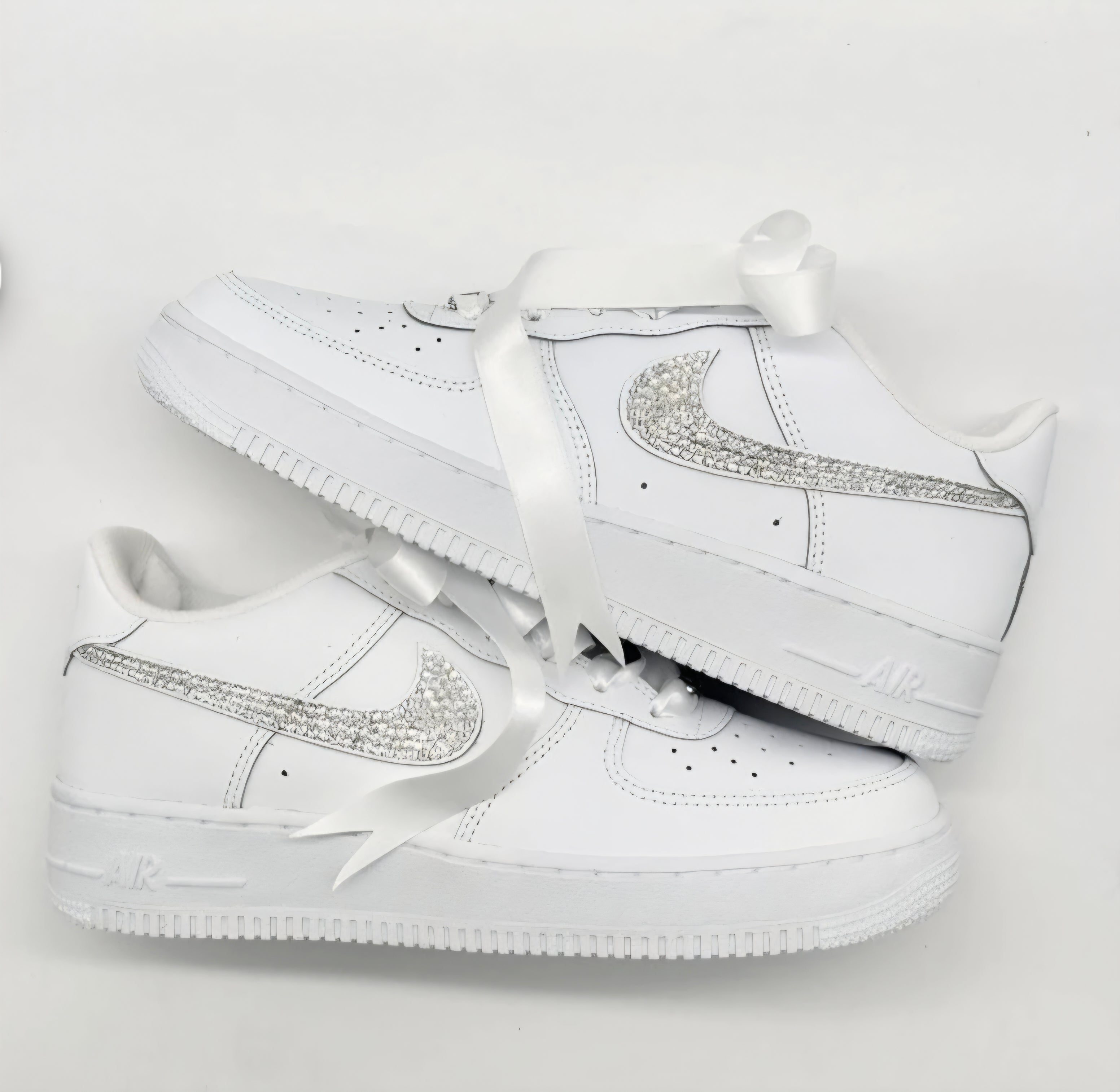 Custom Bling Air Force 1s