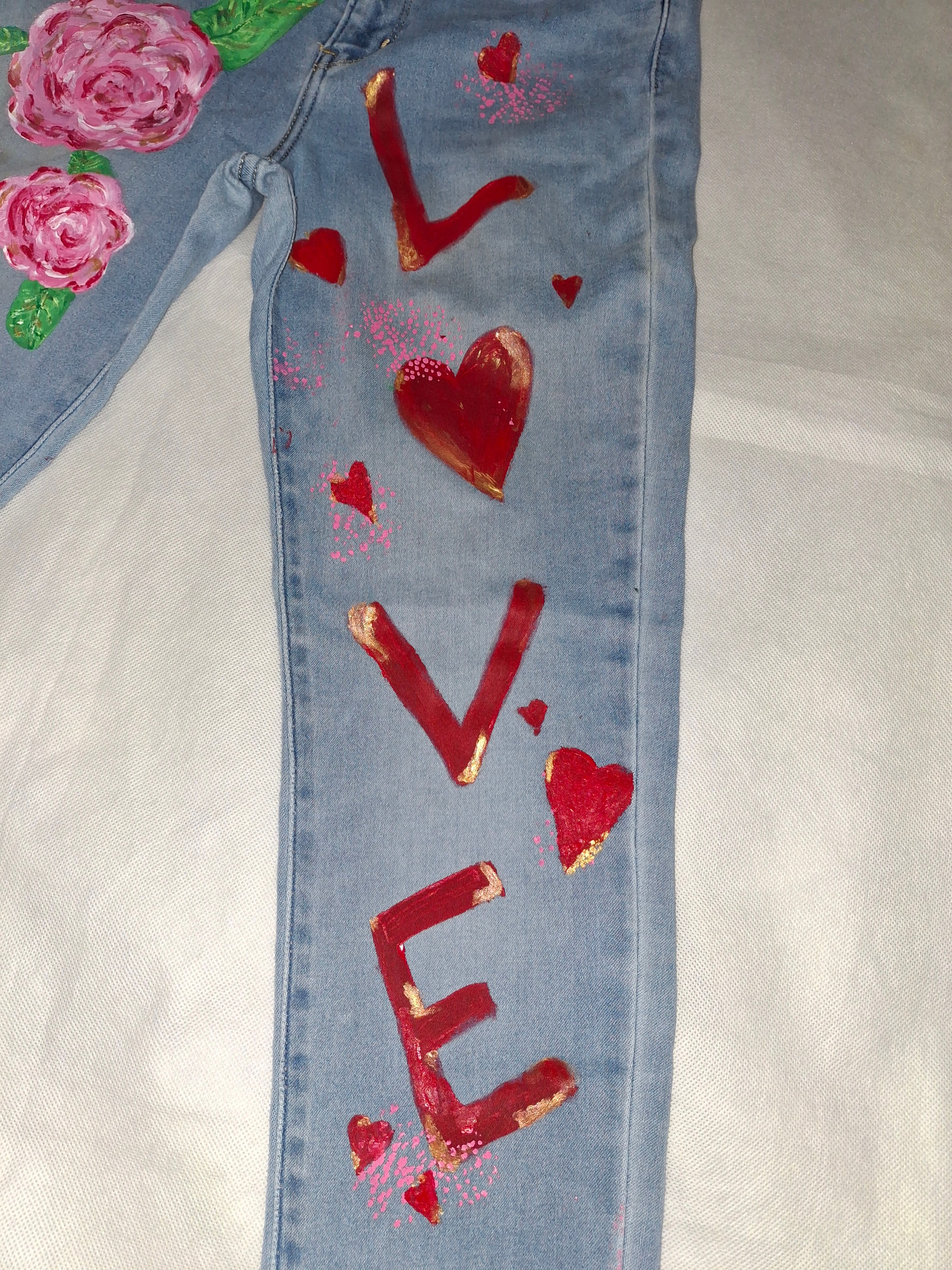Handpainted Custom Jeans