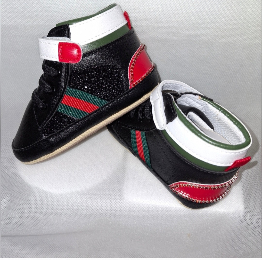 Luxe Edition Baby High-Top Walkers | Non-Slip Crib Shoes