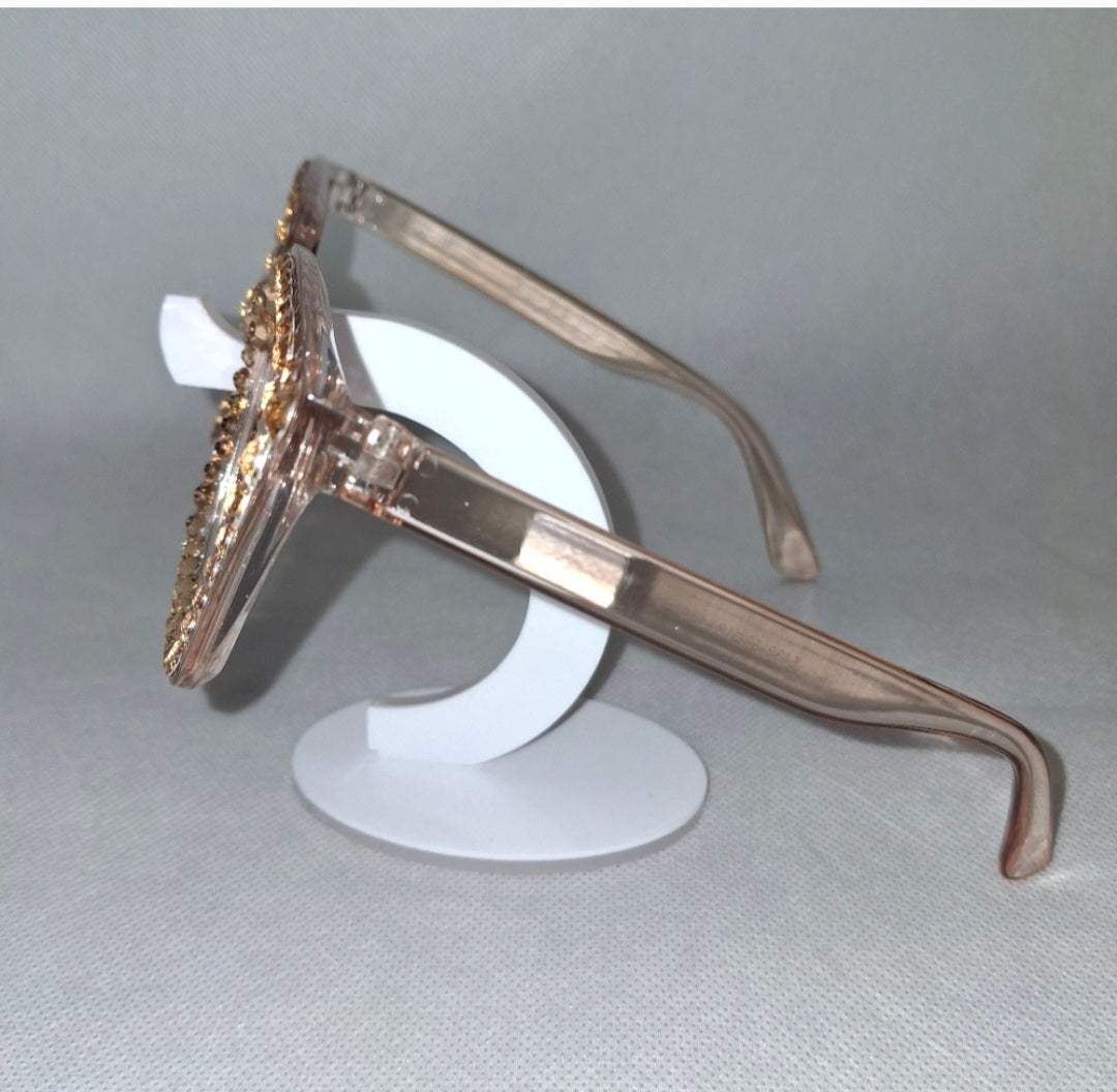 Chic Oversized Rhinestones Square Frame Sunglasses