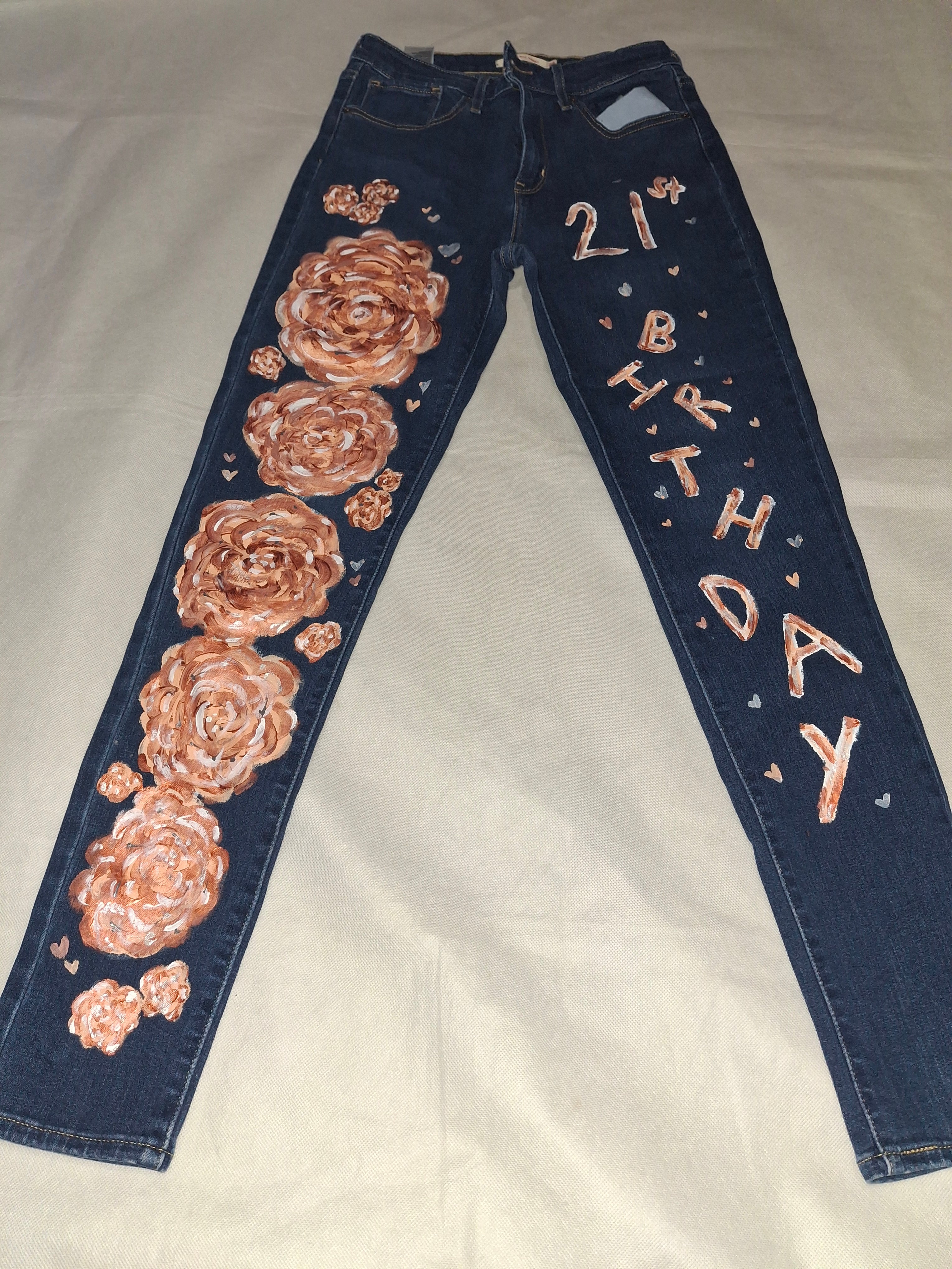 Handpainted Custom Jeans