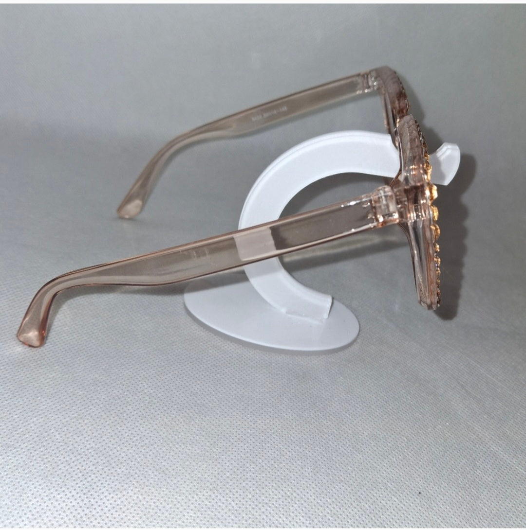 Chic Oversized Rhinestones Square Frame Sunglasses