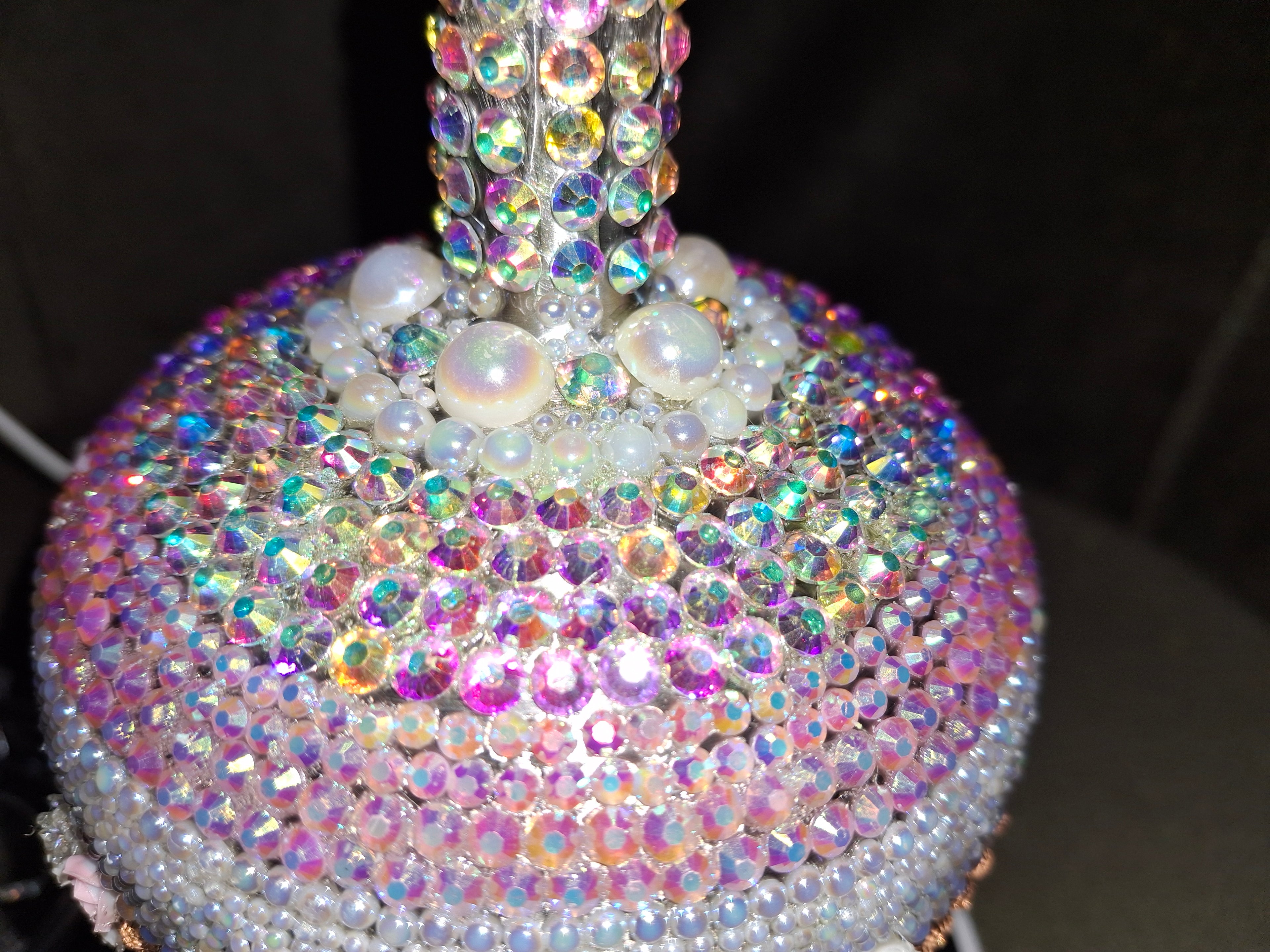 Bling Stemmed Tumblers | Custom Rhinestone & Pearl Embellished Drinkware