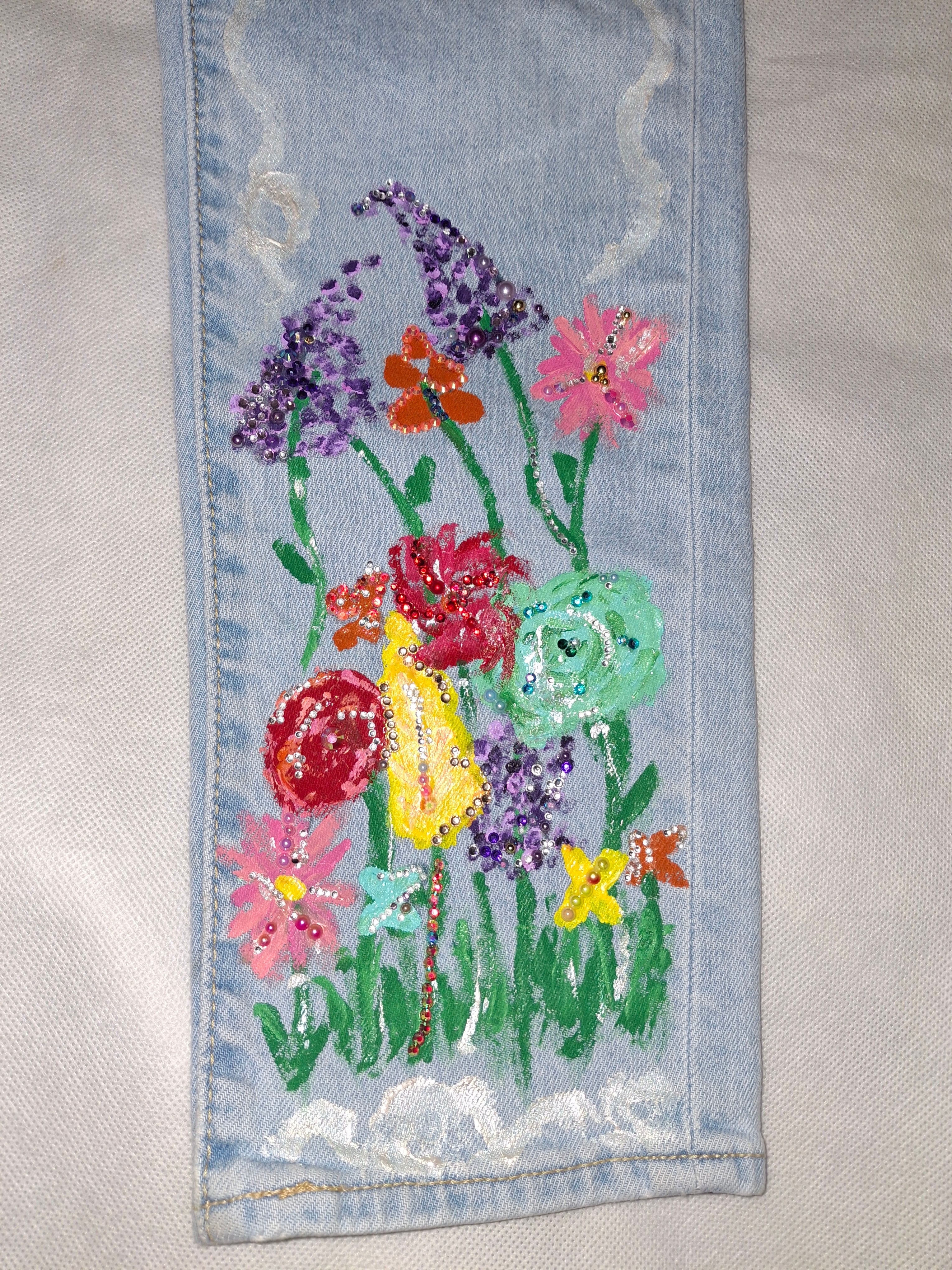 Handpainted Custom Jeans