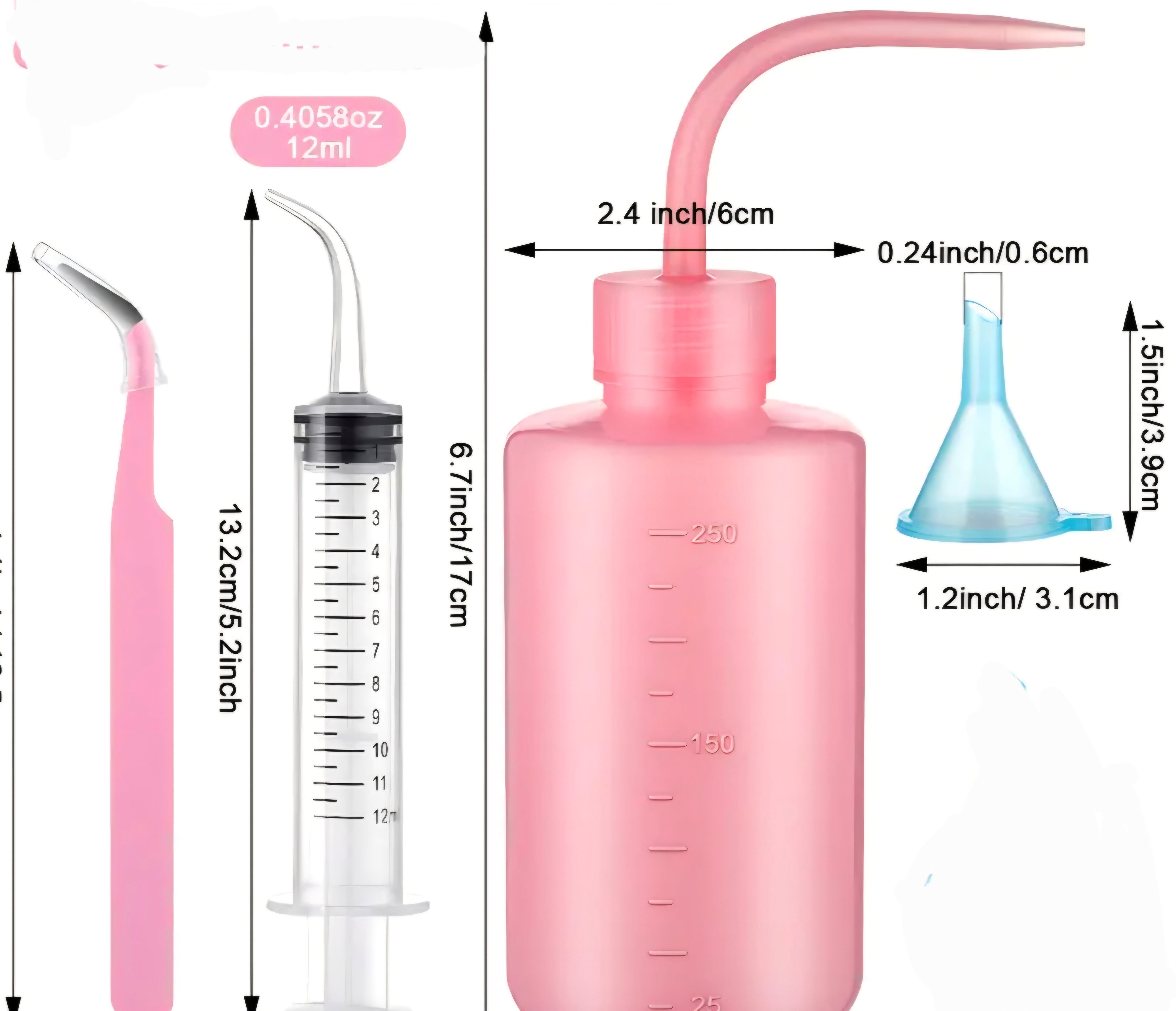 16oz Acrylic Complete Snow Globe Bundle Kit. DIY