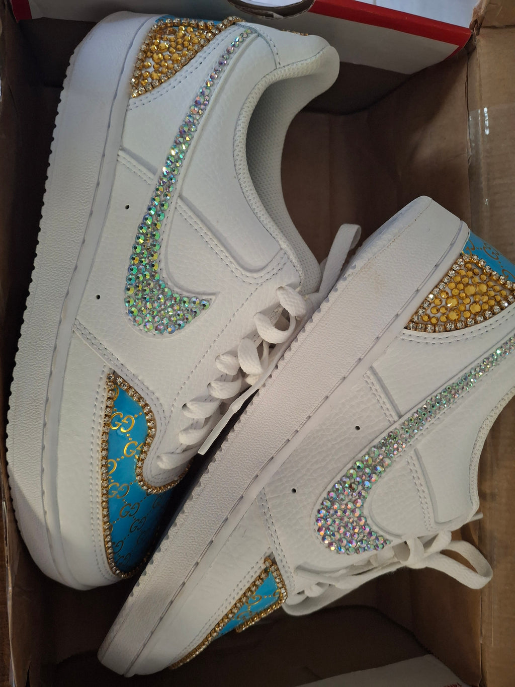 Custom Bling Air Force 1s