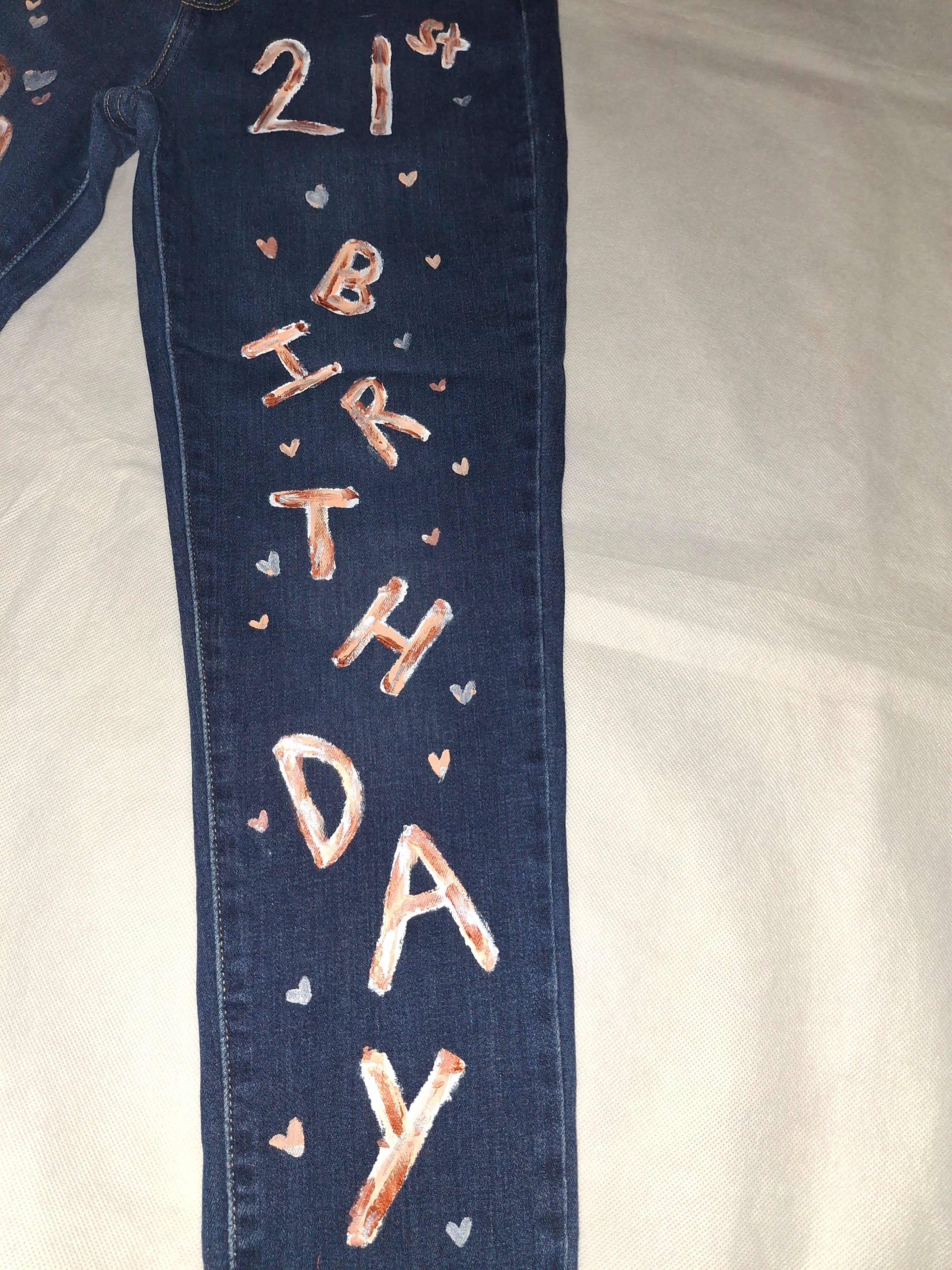 Handpainted Custom Jeans