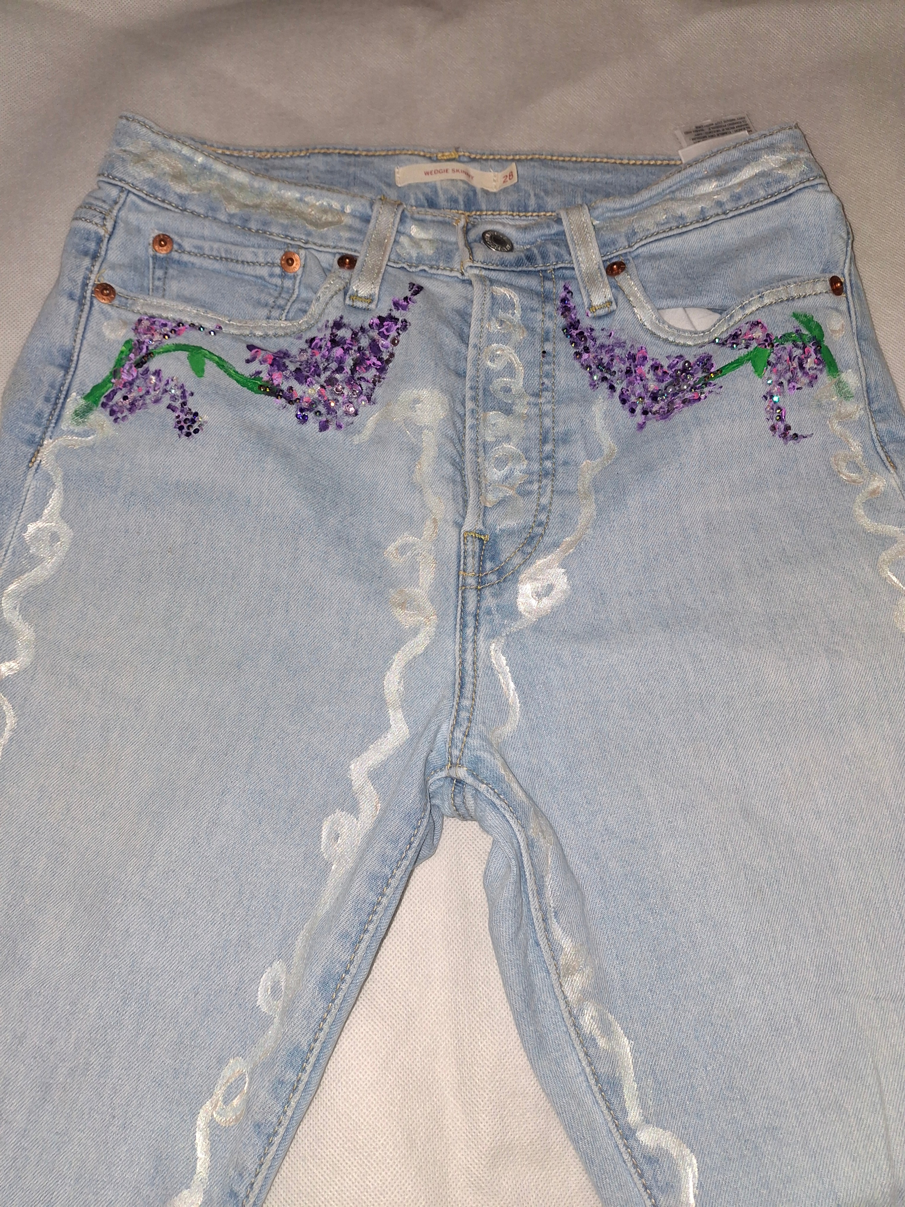 Handpainted Custom Jeans