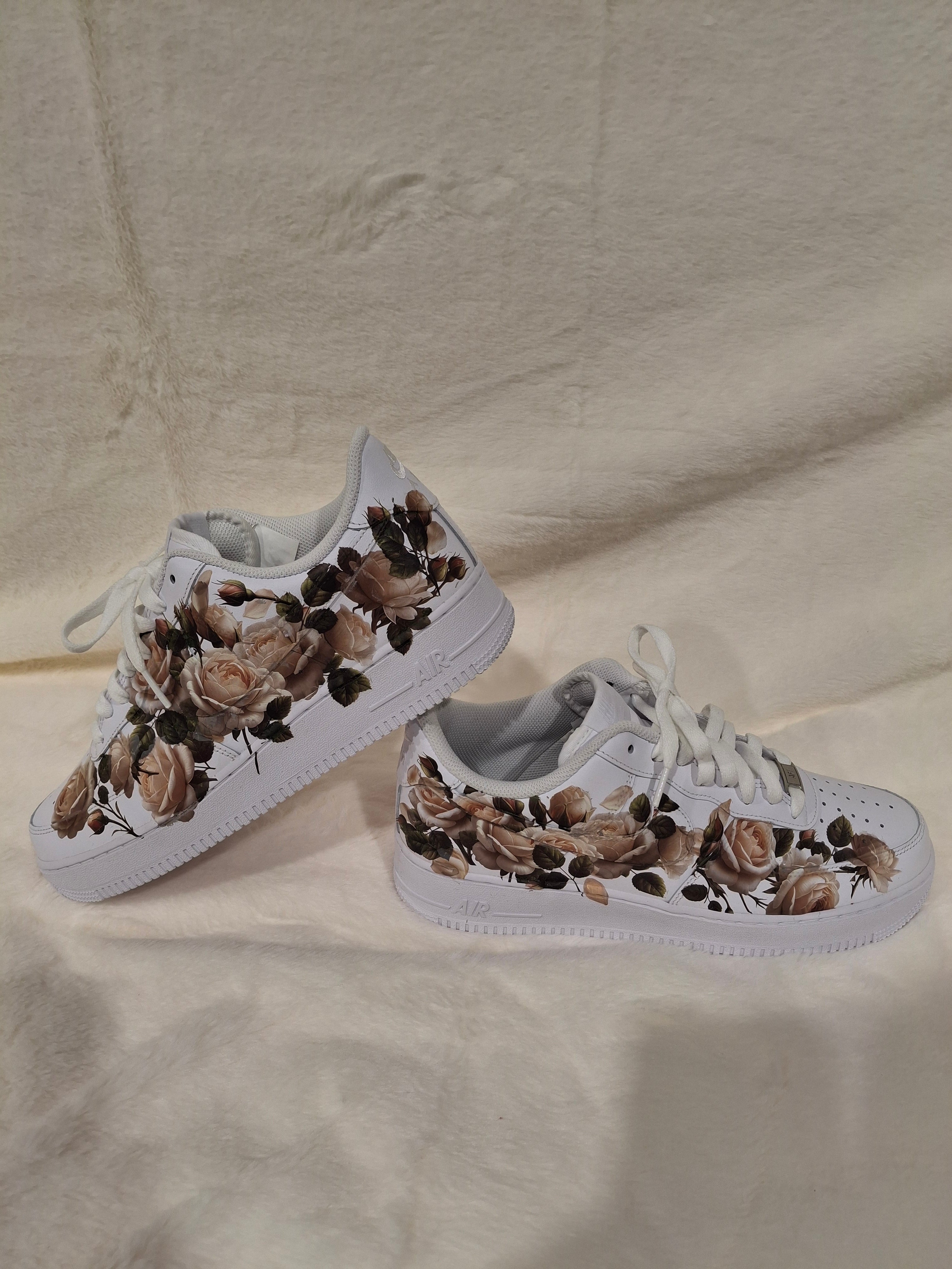 Custom handcrafted graphic Air Force One kids sneakers by Dressed and Done